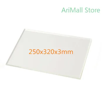 

3D Printer Platform Printing Bed 250x320x3mm borosilicate glass plate heated bed for the mendelmax 1.5 2 3 for Reprap