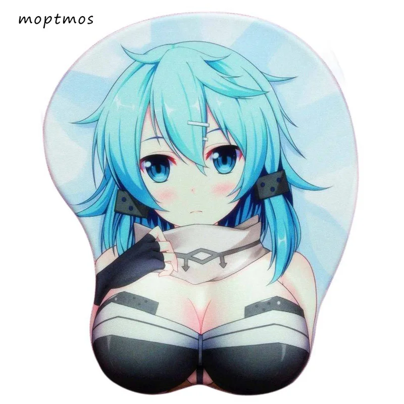 Anime Sword Art Online Sexy Breast Soft Silicon 3D Mouse Pad Ergonomic MousePad With Wrist Rest Anime Sword Art Online Sexy Breast Soft Silicon 3D Mouse Pad Ergonomic MousePad With Wrist Rest