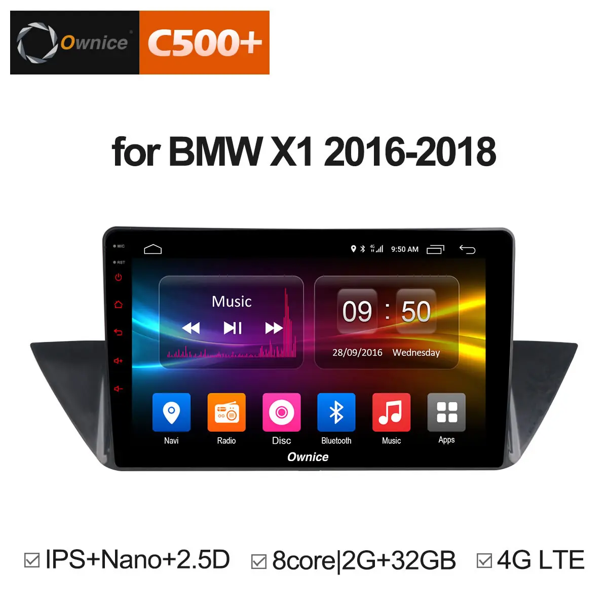 10 1 &quotOwnice C500 + G10 Octa Core Android 8 автомобильный DVD для BMW X1 2016 2018 32 ГБ Nand Flash 4G Wi Fi Зеркало