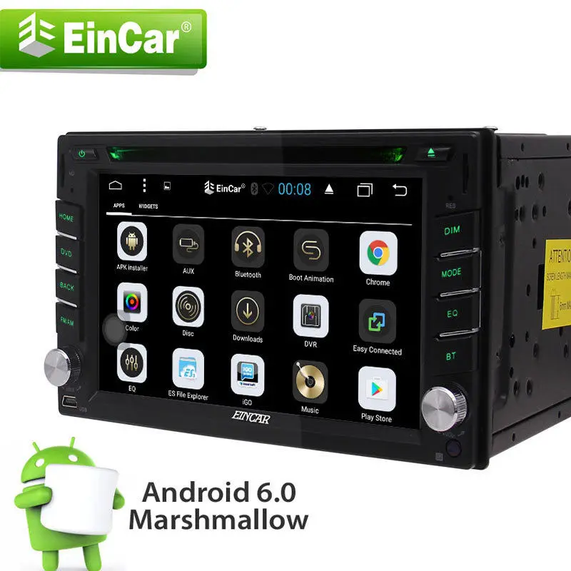 

Android 6.0 6.2'' Double 2Din Car Radio Stereo DVD Player GPS OBD NAV BT WiFi HD