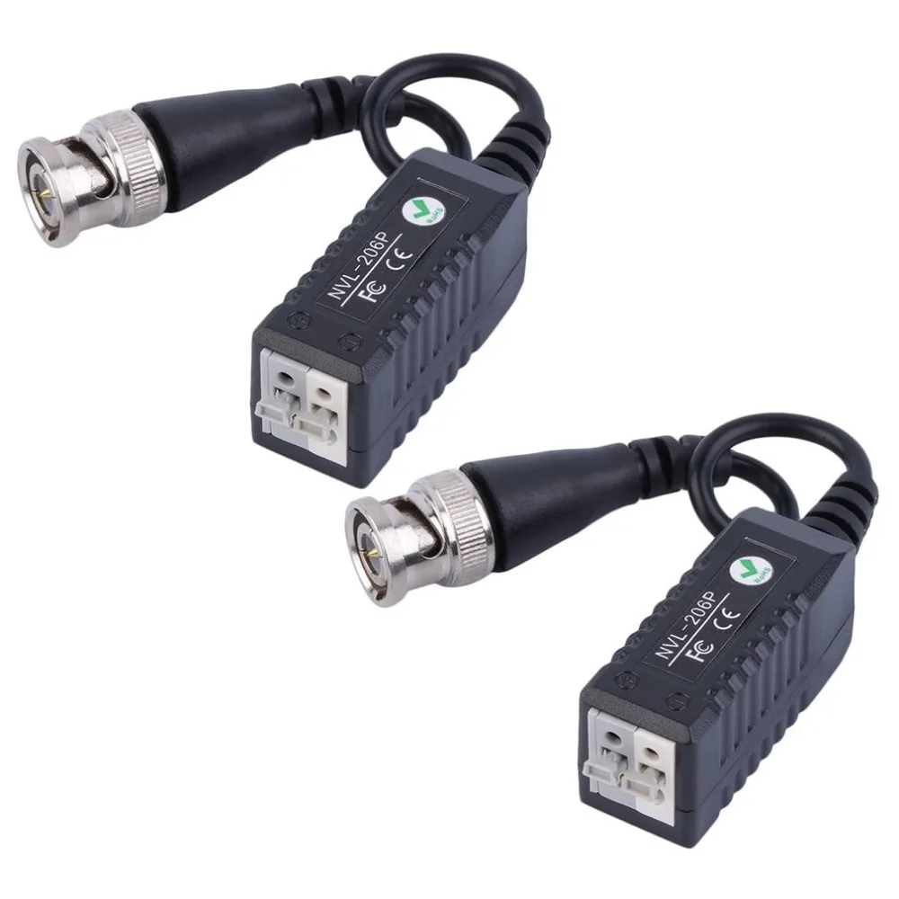 High quality BNC to UTP Cat5/5e/6 Video Balun HD Transceivers Adapter Transmitter Support 720P 1080P AHD CVI TVI Camera 200M