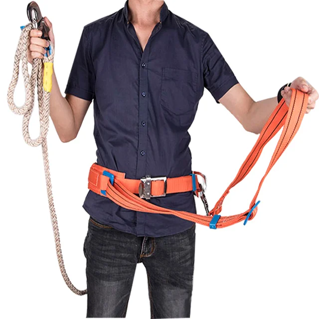 1set Abrasion Full Body Safety Belt Harnesses Anti Fall Protective Gear