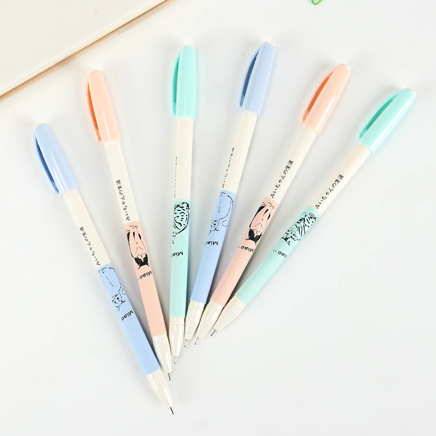 

Cute Color Cat Gel Pen Korean Style Stationery Canetas Escolar Papelaria Gift Office Material School Supplies