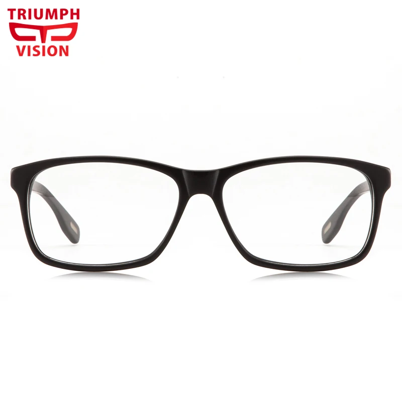 Мужские очки для чтения TRIUMPH VISION из ацетата черного цвета с защитой от синего