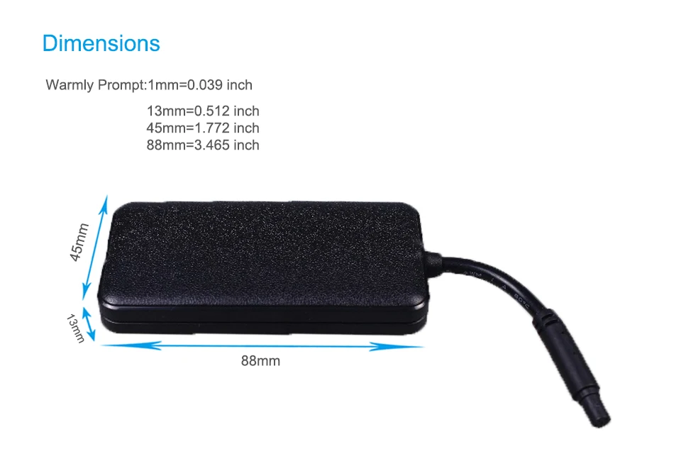 mini gps tracker GPS +AGPS + LBS tracker GV20 ACC detects power failure instant alerts with box gps locator