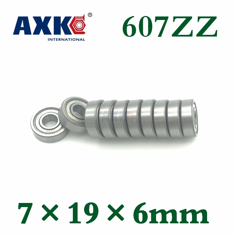 Axk 607 607zz подшипник Abec 1 10 шт. 7x19x6 мм миниатюрные 607z шарикоподшипники Zz Emq Z3 V3|Валы| |