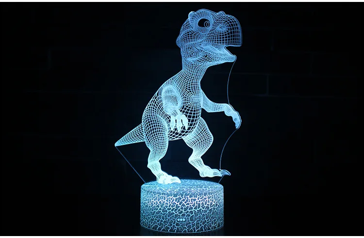 Dinossauro crianças brinquedos brilham no escuro fluorescente