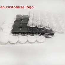 3 г 5 г пустая пластиковая банка для крема 3 мл 5 мл круглый горшок для рассыпчатой пудры блеск для ногтей пополняемый контейнер косметическая упаковка