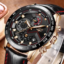 LIGE Fashion Top Luxury Brand Sport Watches Male Quartz Wrist Watch Men Leather Military Waterproof Clock Mens Relogio Masculino benyar men watch top brand luxury leather waterproof sport quartz fashion casual military wrist watch men male clock relogio