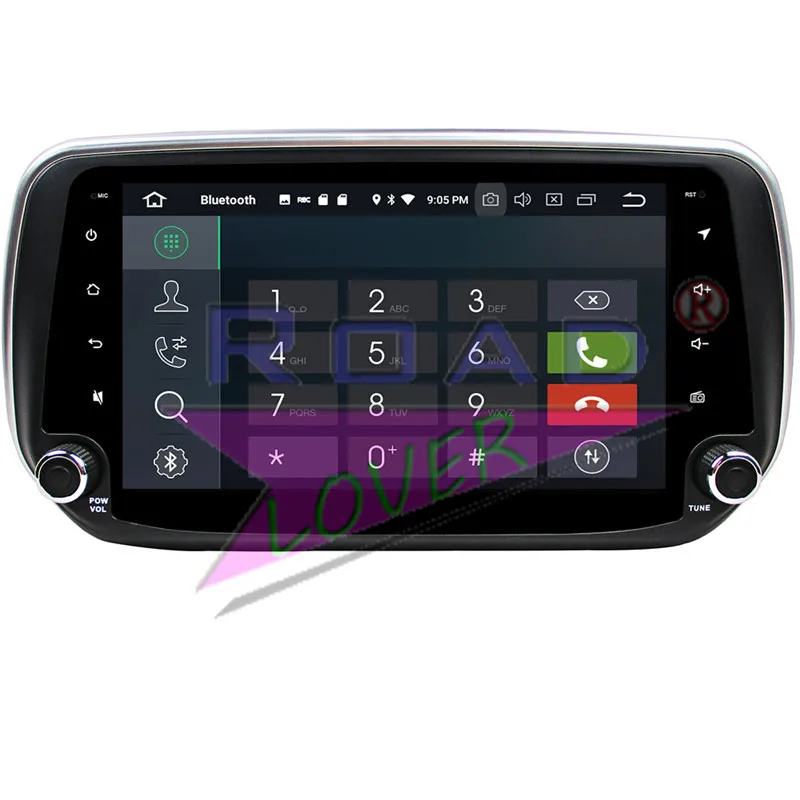 Top Roadlover Android 9.0 Car Magnitol Player Radio For Hyundai IX45 Santa Fe 2018 Stereo GPS Navigation 2 Din Automotive NO DVD MP3 4