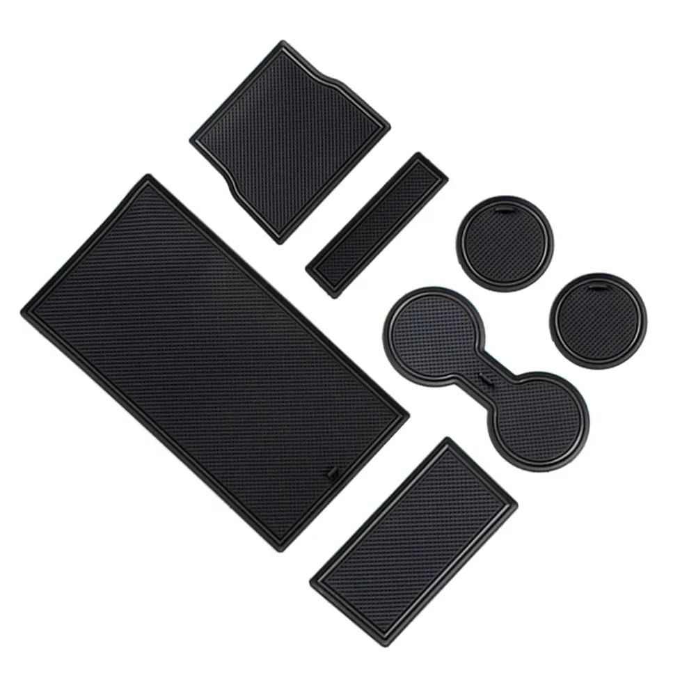 

7pcs/Set Center Console Mats Cup Holder Liner for Tesla Model 3 Accessories