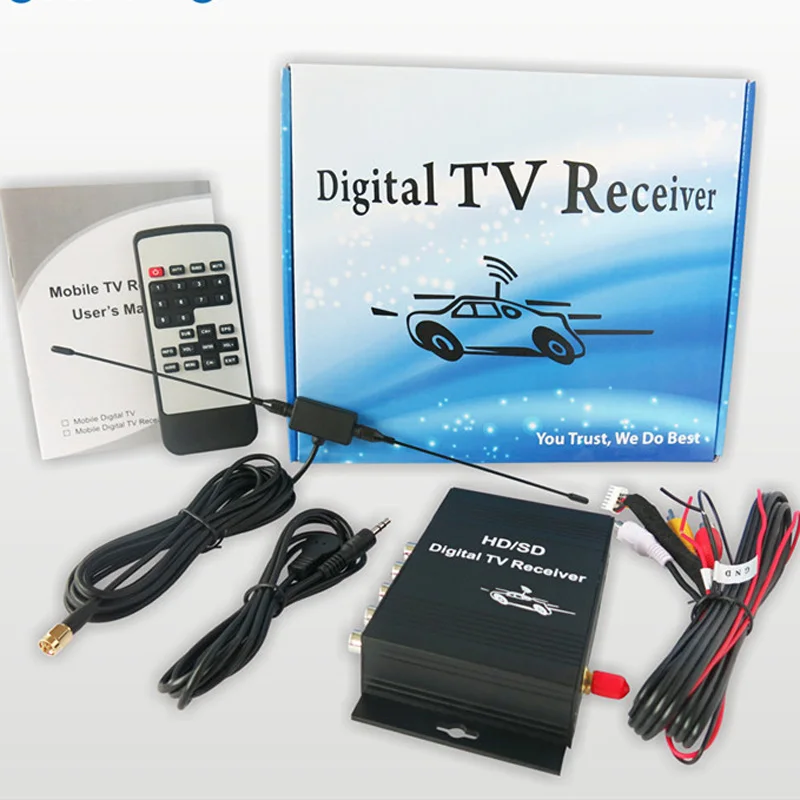 Автомобильный ATSC цифровой ТВ-тюнер, приемник для автомобильного dvd-плеера gps lcd tv монитор, подходит для США, Канады, Мехико