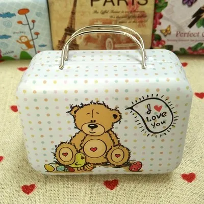 Continental Mini Storage Tin Box Retro Koffer Handtasche Kleine