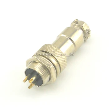 

(5 pieces/lot) XLR plug Aviation 3 Pin 12mm Ham Radio PCB Connectors