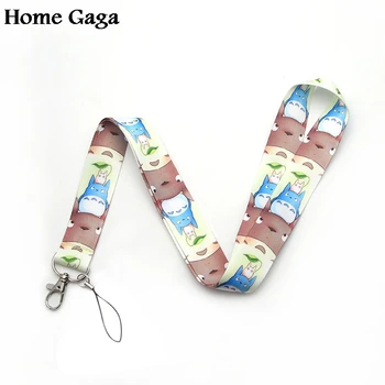 

20pcs/lot D0462 Homegaga My Neighbor Totoro classic cartoon TV style ID Pass Card Badge Neck Straps key lanyard Phone USB Holder