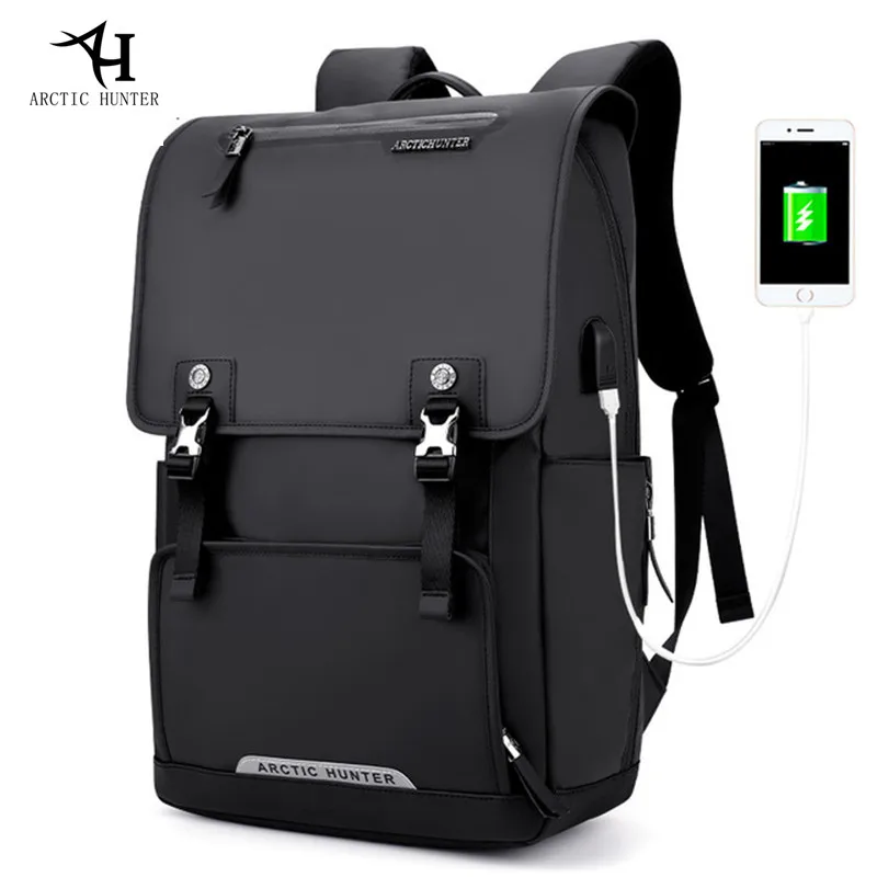 

ARCTIC HUNTER USB Charge Port Backpack Large Capacity Laptop Backpack Men Travel Bag Oxford Back packs Waterproof casual Bag