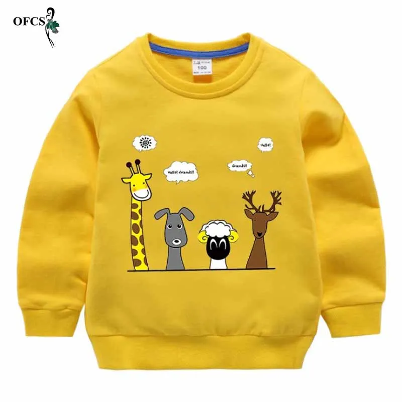 Новинка детские свитеры весенние для девочек с рисунками из мультфильмов