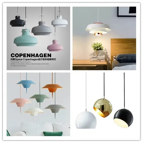 

Nordic Pendant Lights For Home Lighting Modern Hanging Lamp Wooden Aluminum Lampshade LED Bulb Bedroom Kitchen Light 90-260V E27