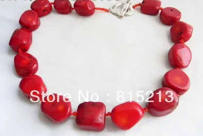 

ddh001723 18mmx25mm Massive Coral Crystal Necklace 28% Discount