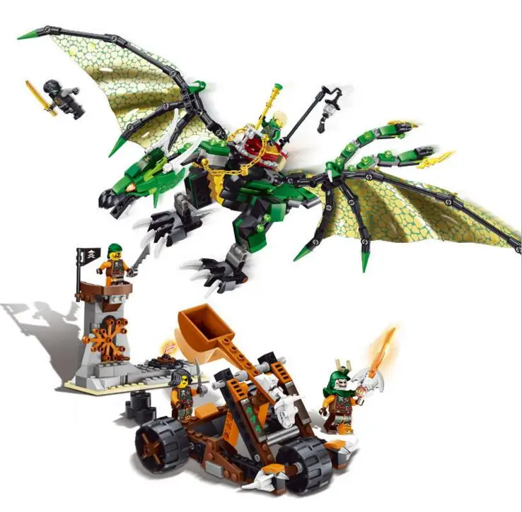 ФОТО LELE Ninja The Green NRG Dragon Building Blocks Bricks For Children Gift Kids Toys for Children Gift