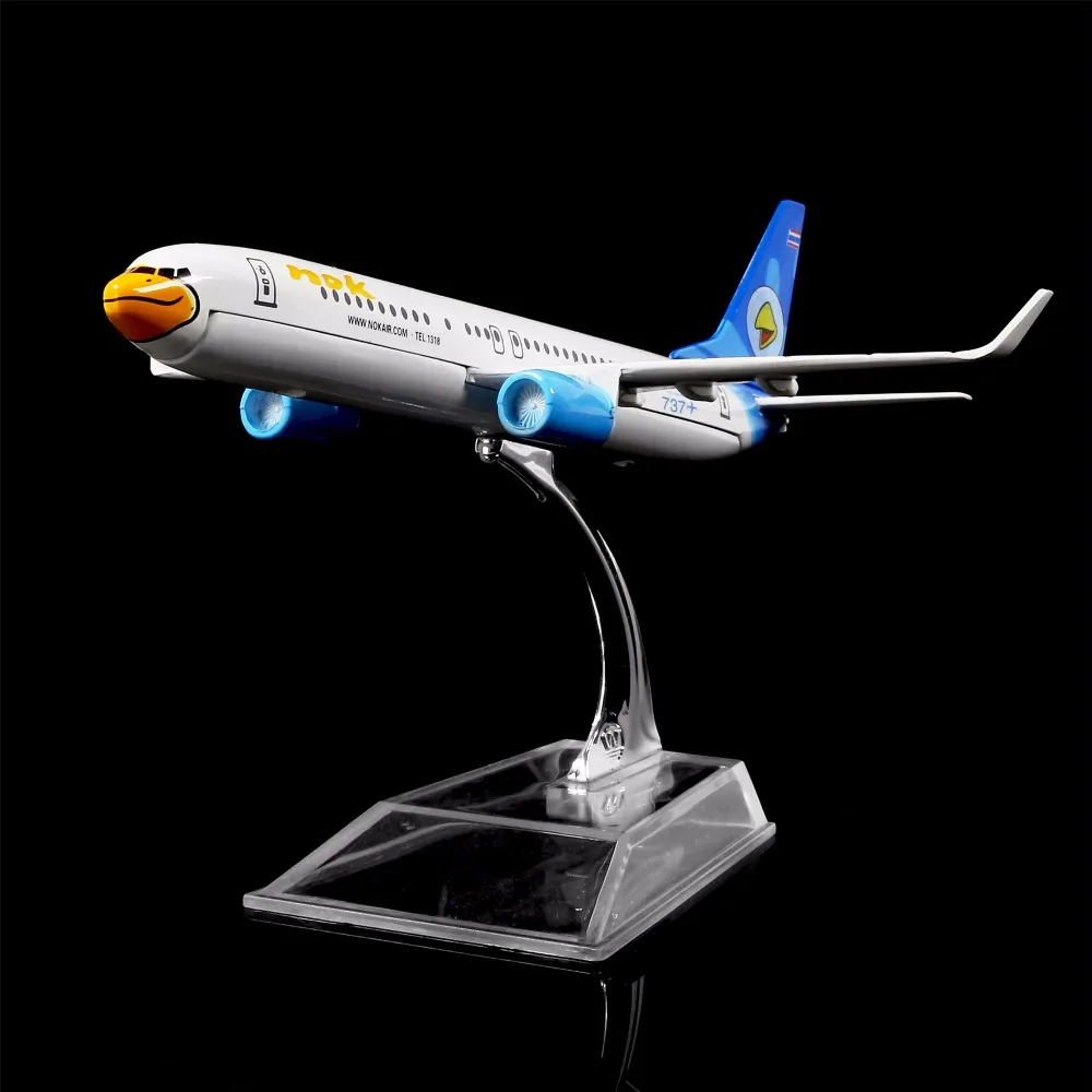 1: 400 16 см NOK Airlines Boeing 737 металлическая модель самолета украшение офиса игрушка идея