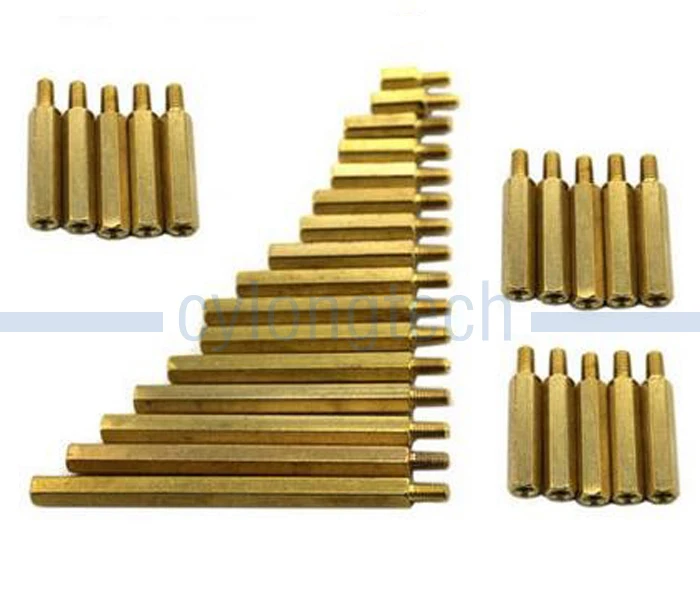 Бесплатная доставка M3x60 двойные плоские медные/полые колонны/шесть колонн м3
