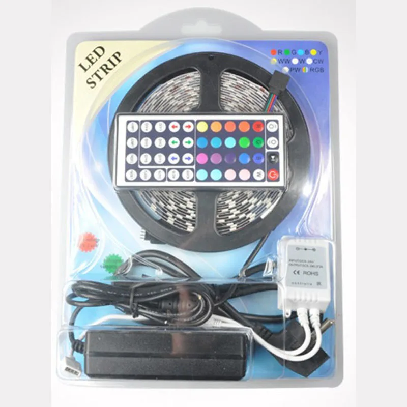 Светодиодная лента RGB 5050 5 м 60 светодиодов/м IP65 SMD Гибкая Водонепроницаемая 300