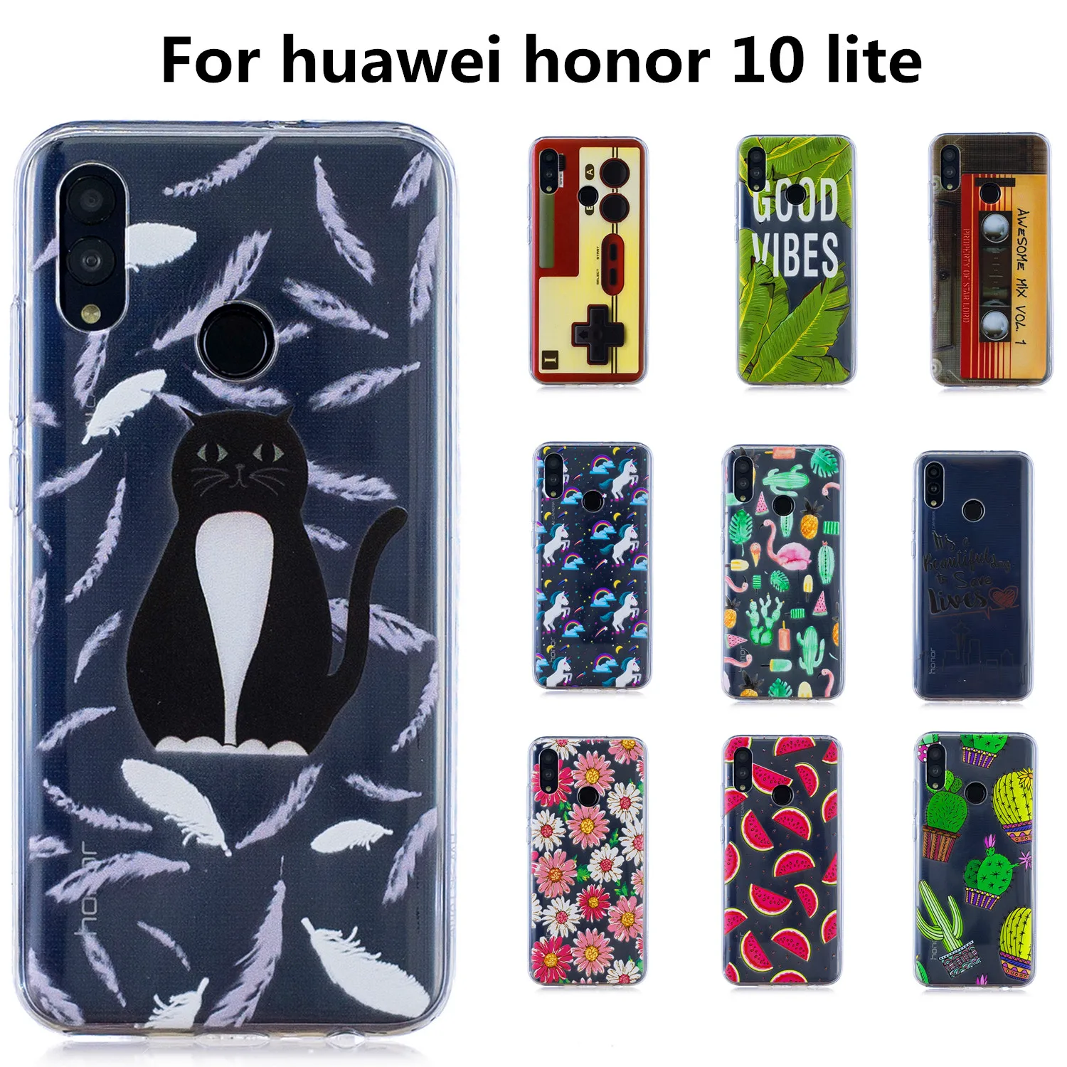 Чехол для huawei honor 10 lite силиконовый чехол из ТПУ |