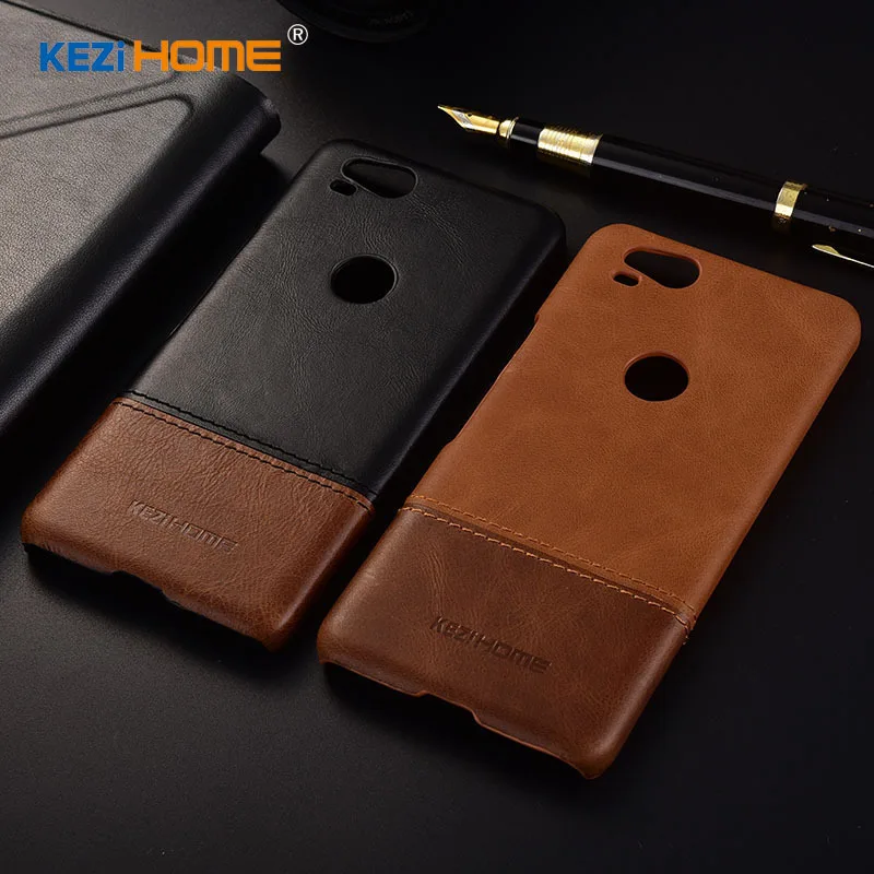 Case for Google Pixel 2 KEZiHOME Luxury Hit Color Genuine Leather<br /> Hard Back Cover capa For Google Pixel2 5.0 Phone cases-in <br />Half-wrapped Cases from Cellphones