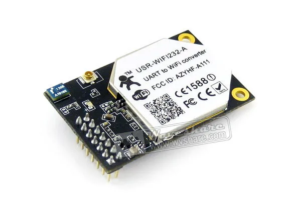 

5pcs/lot WIFI232-A WIFI Lan Module 802.11b/g/n WIFi to UART Converter Module Embedded Antenna