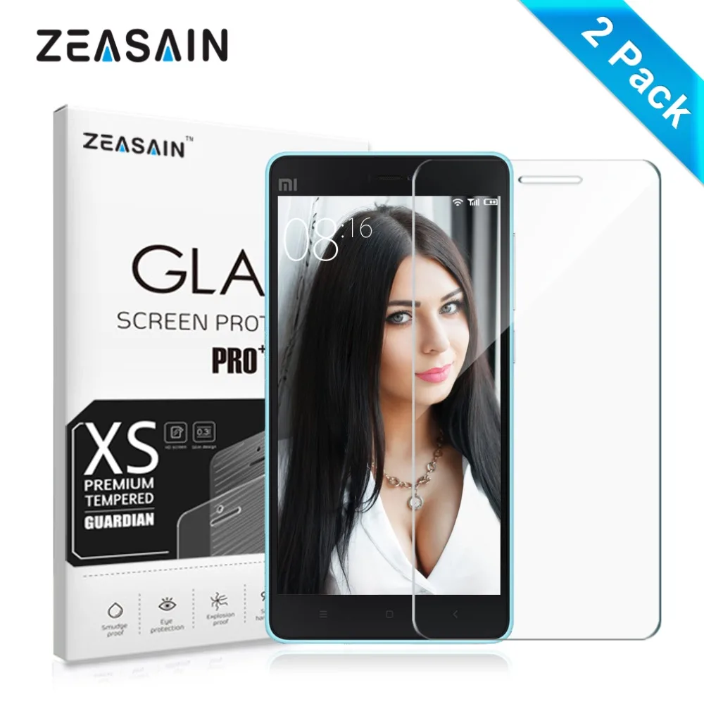 

[2 Pack] Original ZEASAIN 9H 0.3mm Premium Tempered Glass Screen Protector For Xiaomi Mi 4C 4S Xiomi M Mi4C Mi4S M4C M4S Film