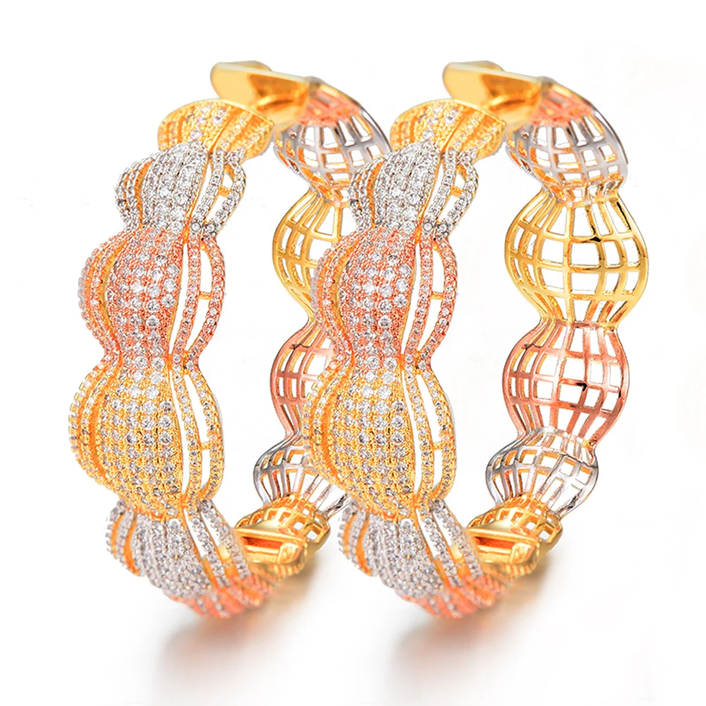

missvikki femme 2019 Handmade Luxury Super Hoop Earrings for Fashion Women Bride Wedding Actor Dancer Prom Party Show Jewelry