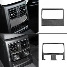 1 Set In Fibra di Carbonio Interni Auto Posteriore Aria Condizionata Vent Della Copertura Trim Sticker per BMW E90 3 Serie 2005- 2015 Accessori Per Auto