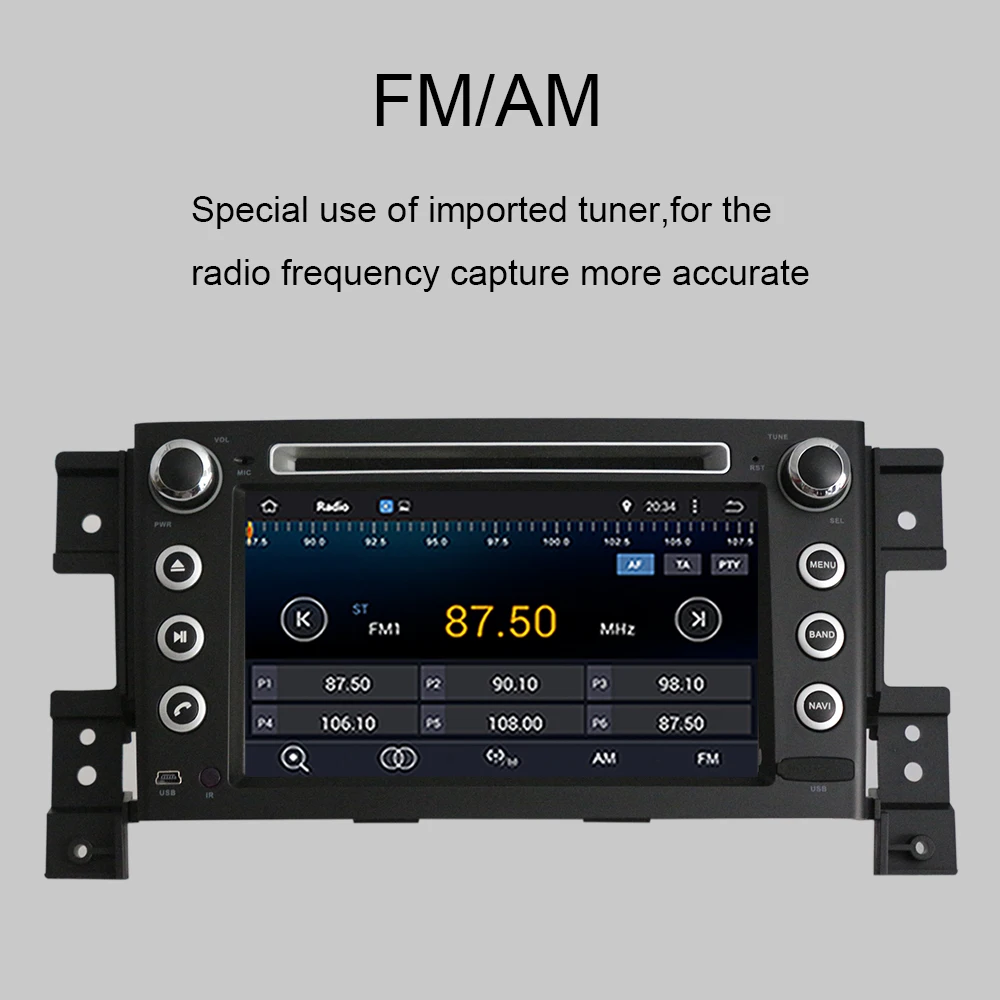 Clearance Android 9.0 Octa Core 4GB RAM Car Multimedia Player with GPS Navigation For Suzuki Grand Vitara 2005-2015 Car Radio Stereo WIFI 5