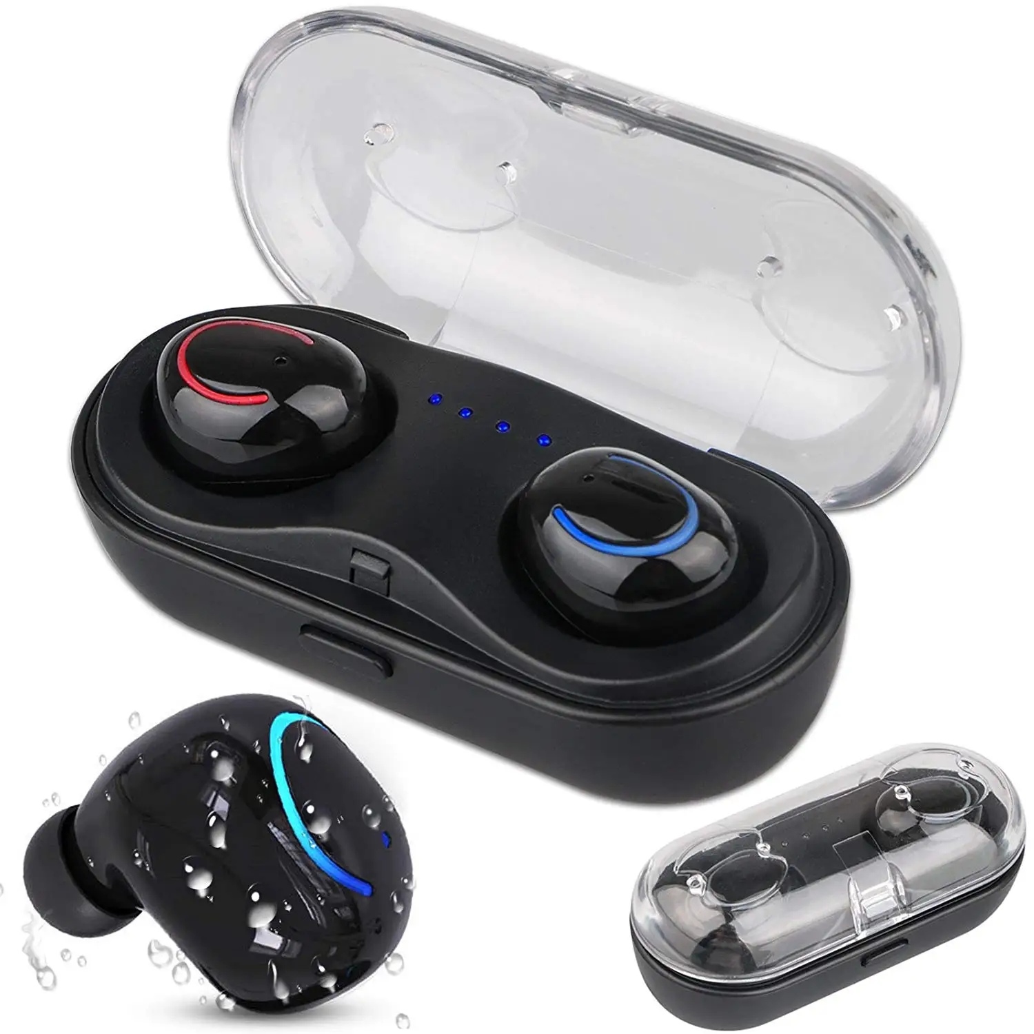 

HBQ Q18 TWS MINI wireless headphones headset noise canceling bluetooth earphones phone earbuds with microphone Charging Case