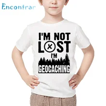 Детская забавная футболка с принтом I'm Not Lose Geocaching детские