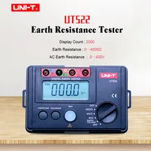 UNI-T UT522 цифровой тестер сопротивления заземления 0-400 В 0-4000ом AC тестер сопротивления изоляции с удержанием данных ЖК-подсветка