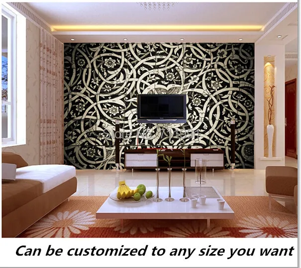 Gratis verzending custom 3D oosterse tegels muurschildering moderne ... Gratis verzending custom 3D oosterse tegels muurschildering moderne ...