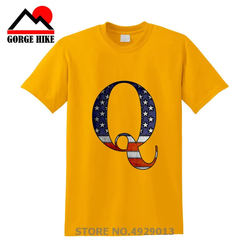 QANON THE BIG Q Qanon американская мода 3D Футболка Harajuku футболки с принтами орла США