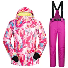 MUTUSNOW женский лыжный костюм сноуборд куртка брюки ветроустойчивый Влагоустойчивый термический Открытый Спортивная одежда Лыжная одежда брюки зимний комплект