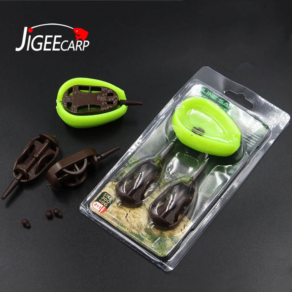 3Pcs Fishing Method Feeders Plastic Fishing Feeder Bait Mould Carp Fishing Tool