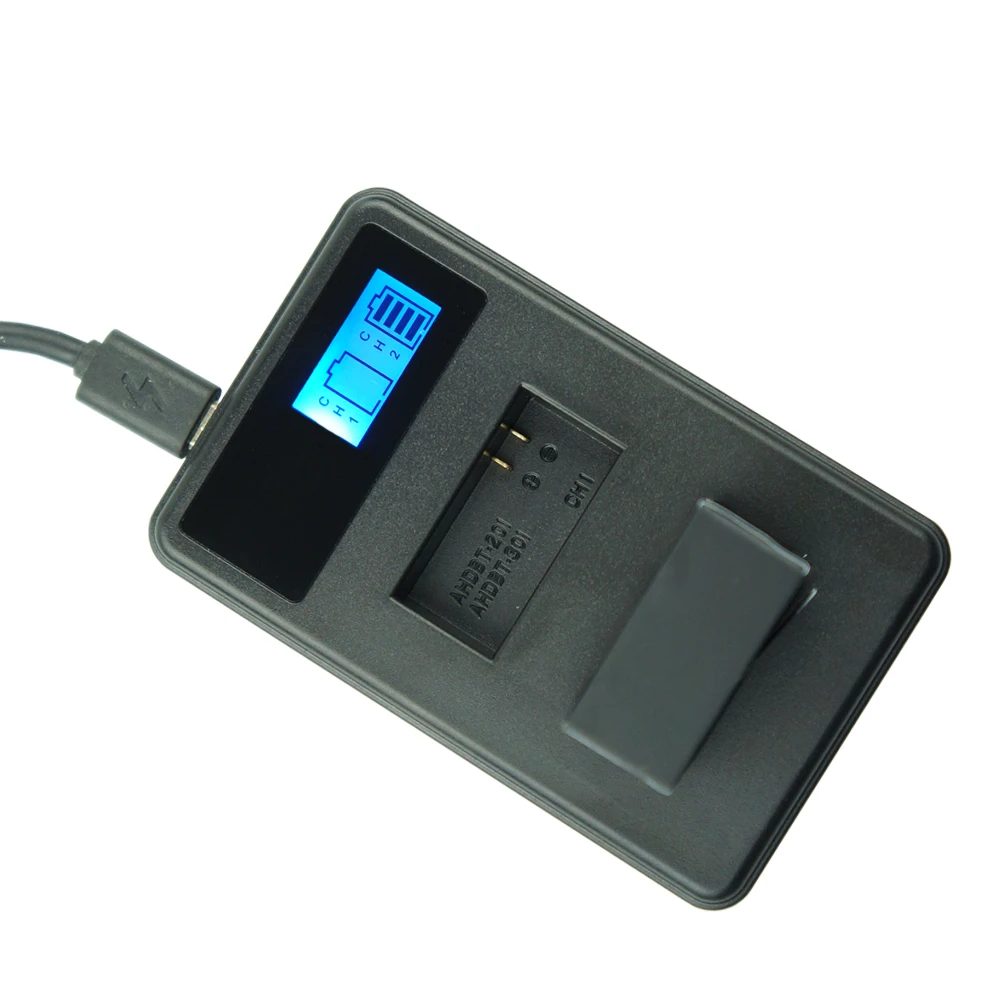4x1600 mAh AHDBT-301 AHDBT-302 аккумуляторная батарея+ ЖК USB зарядное устройство для AHDBT 301 Gopro Hero 3 Hero 3+ Go Pro Экшн-камера