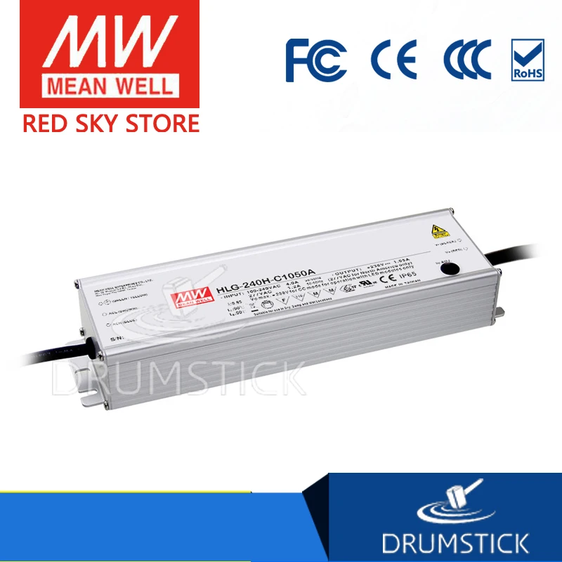 

MEAN WELL HLG-240H-C700D 178 ~ 357V 700mA meanwell HLG-240H-C 249.9W LED Driver Power Supply D Type