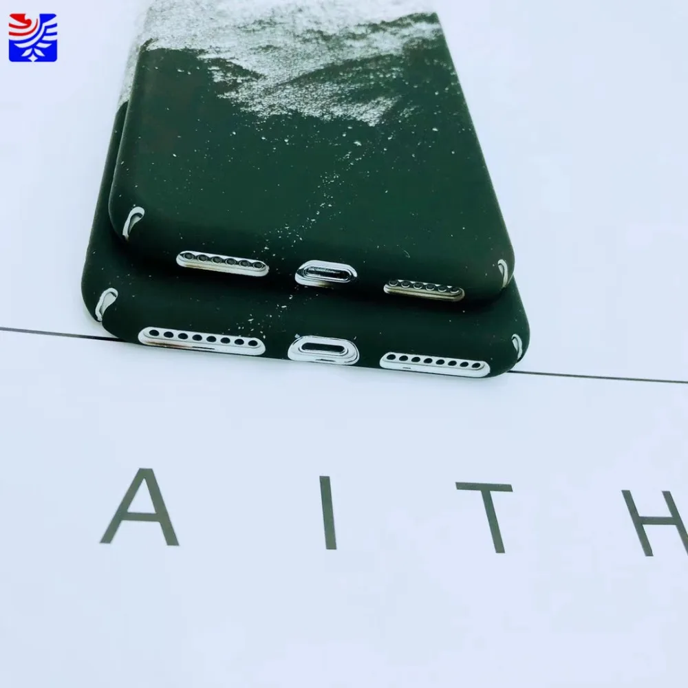 Чехол для телефона PEIPENG с рисунком пейзажа iPhone 6 6s 6plus 7 8 plus X защитный чехол Жесткий