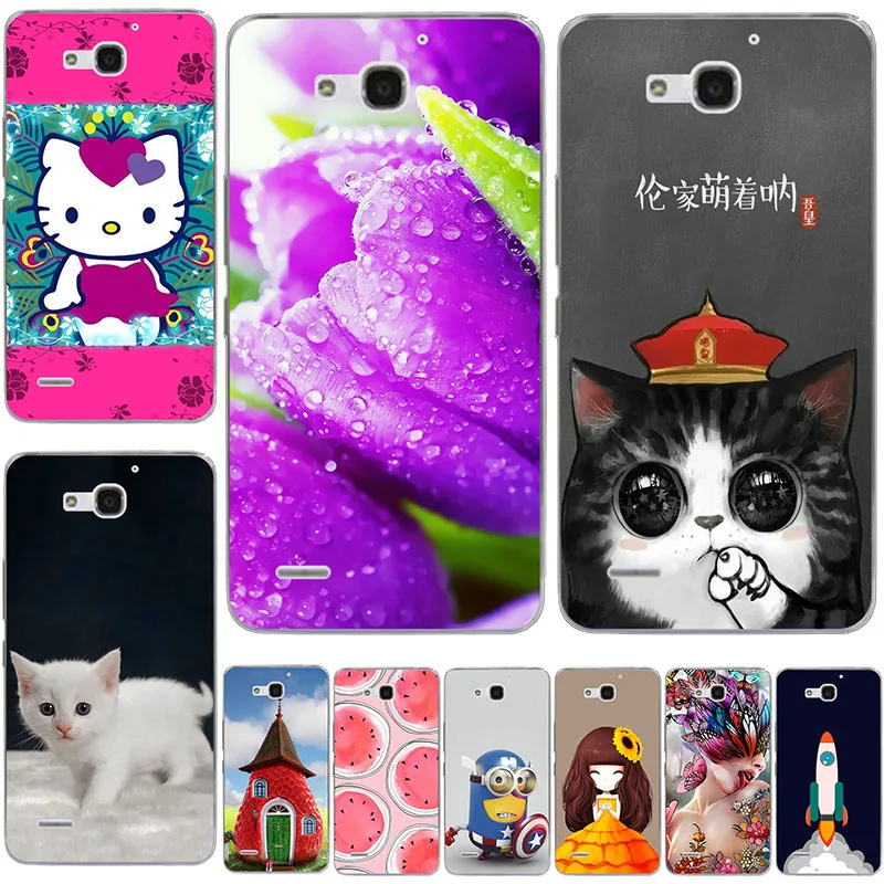 

HOT Selling 60 Styles Colorful Back Fashion animal cat fundas Hard Cover For Huawei Honor 3X G750 5.5" Phone Back Cover Case