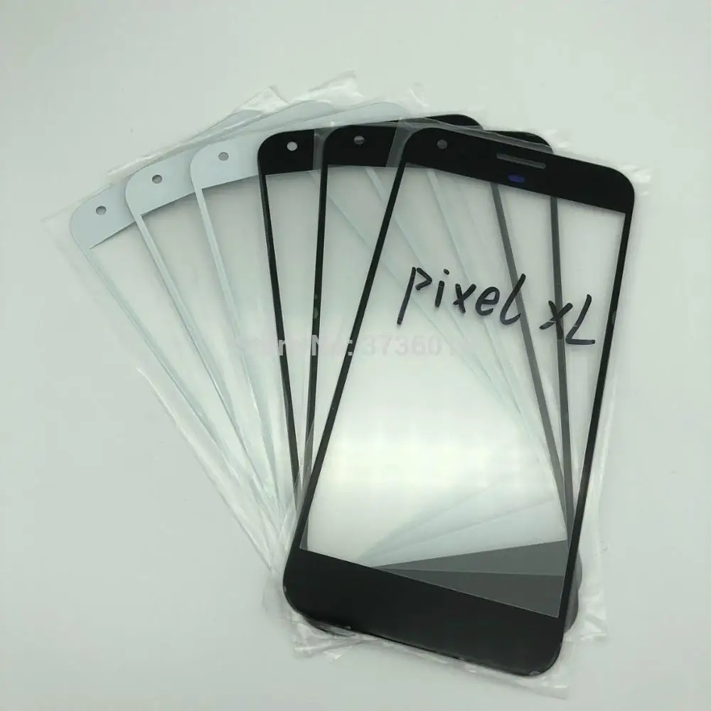 5 шт. переднее стекло с OCA для HTC Pixel XL экран дисплея треснувшая стеклянная панель