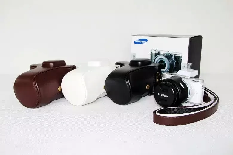 Винтажная кожаная сумка для камеры samsung NX300 NX-300 чехол для камеры с плечевым ремнем из искусственной кожи чехол для камеры