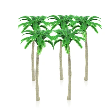 

100PCS Scale 12cm Architectural Model Abs DIY Plastic Palm For Train Layout Toys Miniature Landscape Christmas Tree Stand Making