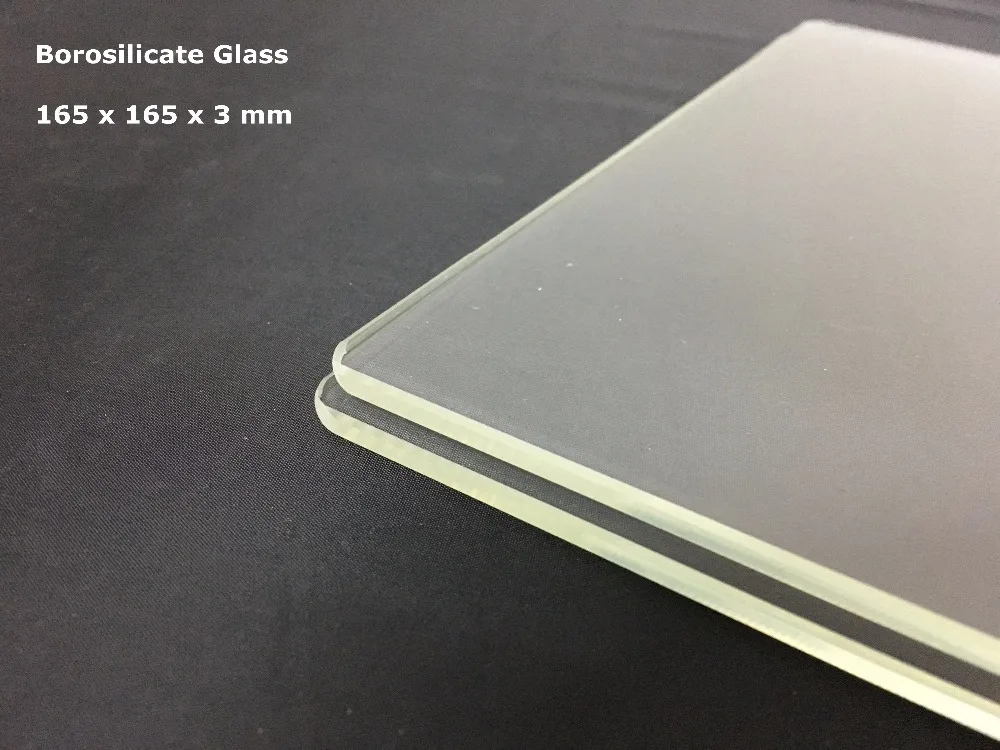 3d принтер сборная пластина 165x165x3 мм 3d принтер стеклянная пластина боросиликатное стекло Ender 2 Creality