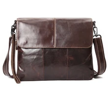Arrived free shipping genuine leather men bag fashion men messenger bag bussiness bag male cross body shoulder bag LJ-467